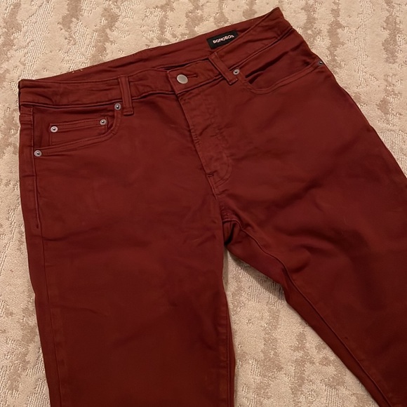 Bonobos Stretch travel jeans 33/34 Tailored fit- burgandy - Picture 2 of 9